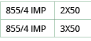 855 4 IMP,2X50,855 4 IMP,3X50