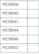 PIC59036,,PIC59040,,PIC59041,,PIC59044,,PIC59046,,PIC59052,